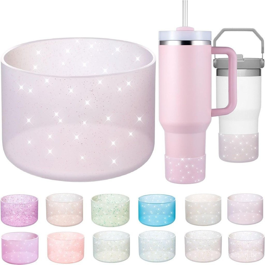 Capa Protetora De Silicone Para Copos , Adequada Garrafas De Água De 20-40 Onças . em Oferta na Shopee