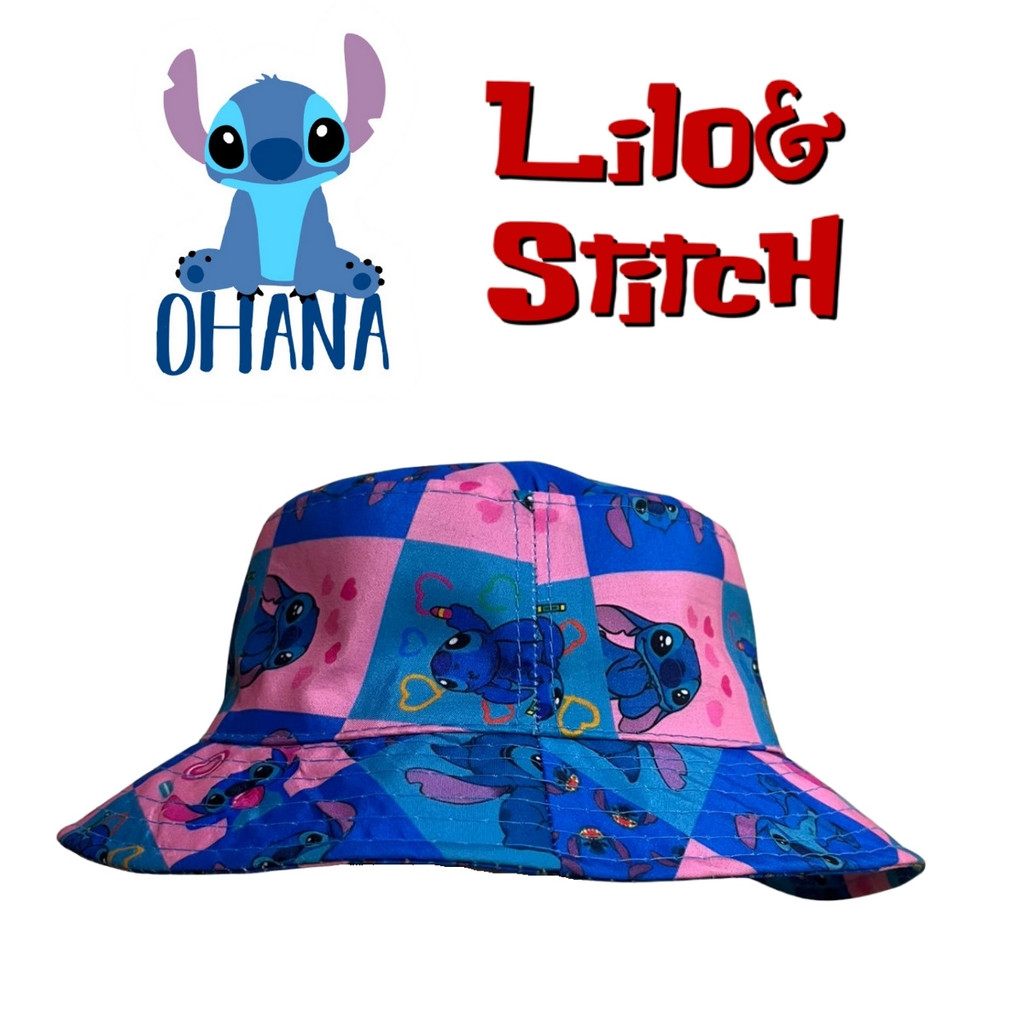 Chapeu Infantil de Pesca Praia Piscina Parque Passeio  - Lilo & Stitch
