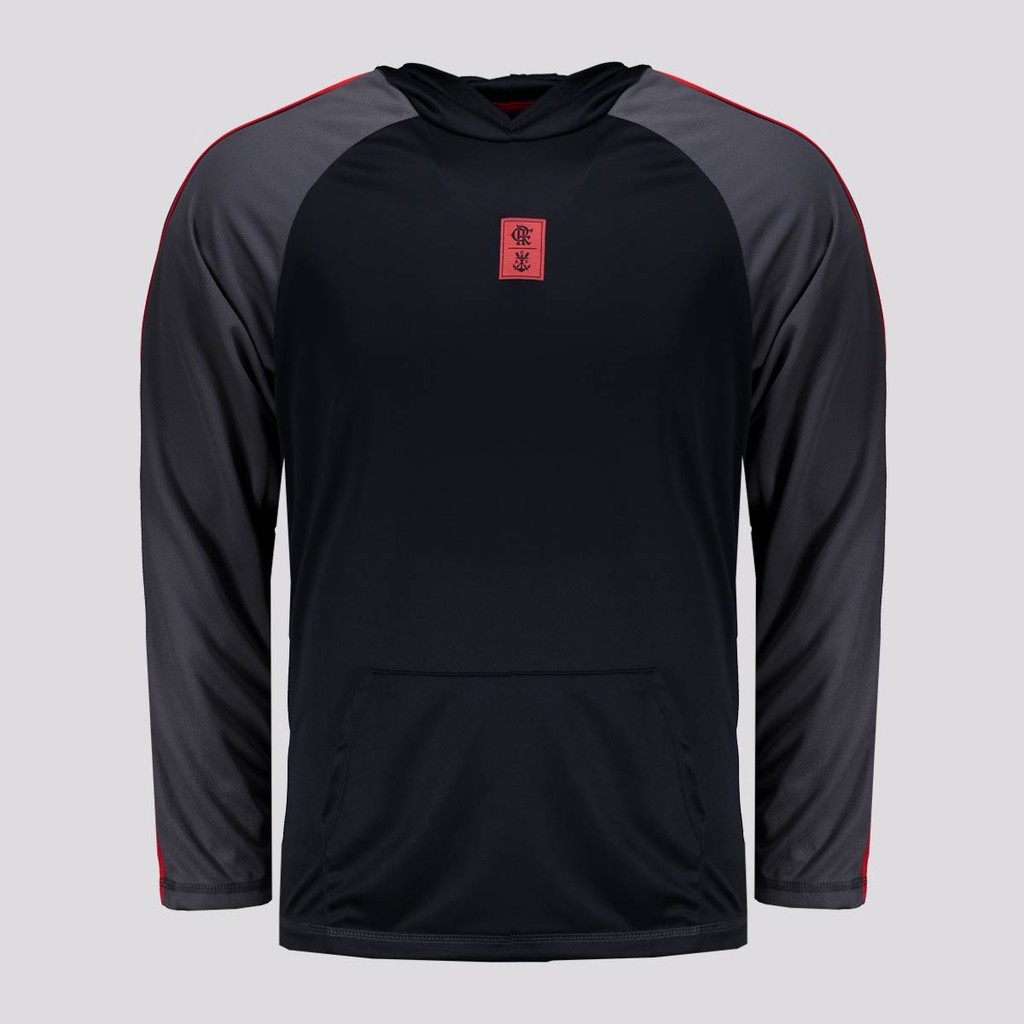 Camisa Manga Longa Flamengo Laçado Preta em Oferta na Shopee