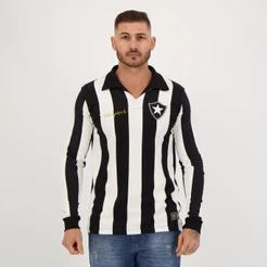 Camisa Botafogo Retrô Nilton Santos 1962 Manga Longa