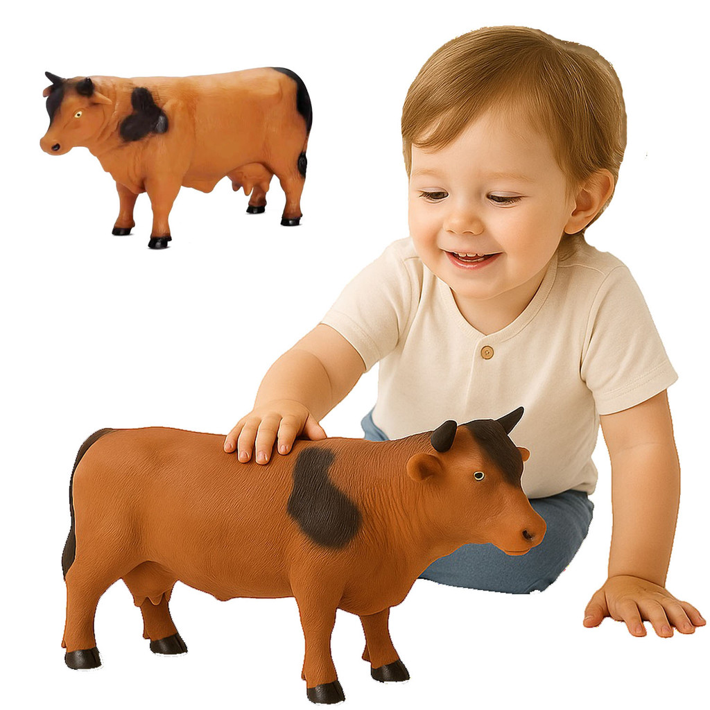 Vaca Vinil Brinquedo Infantil Grande Vaquinha Animal Atoxico em Oferta na Shopee