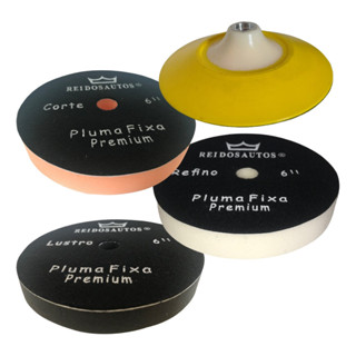 Kit Boinas polimento Espumas 6 Polegadas Corte Refino Lustro C Suporte especial em Oferta na Shopee