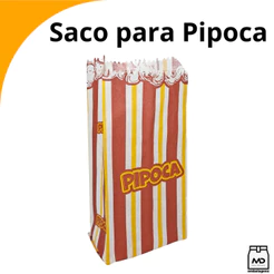 Saquinho de Pipoca Premium Festa Junina Saco Papel decorado
