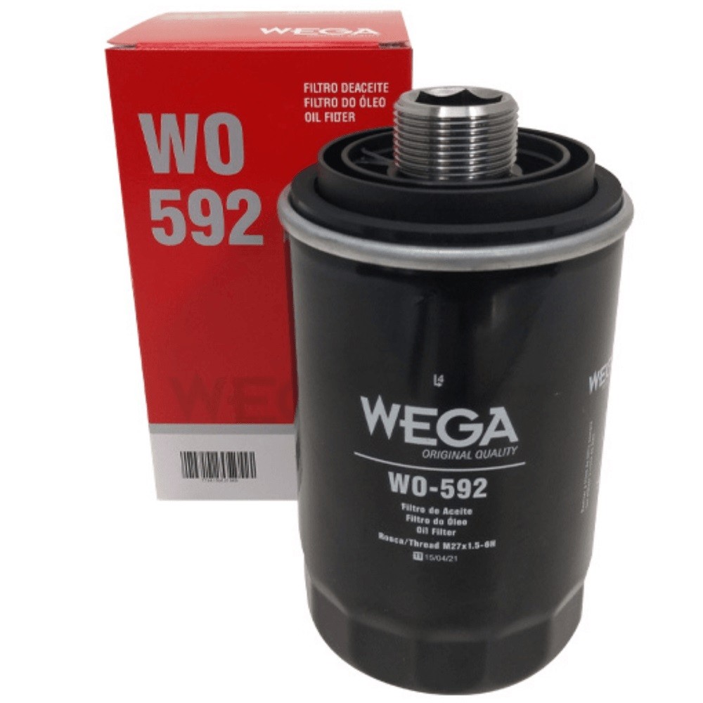 Filtro de Óleo Wega para Audi A3 2.0 16V TFSI 2007 até 2013 - Cod. WO592