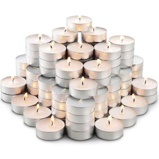 Kit 50/100 Velas Parafina Rechaud C/ Suporte Alumínio Decorativas Dia dos Namorados Surpr…