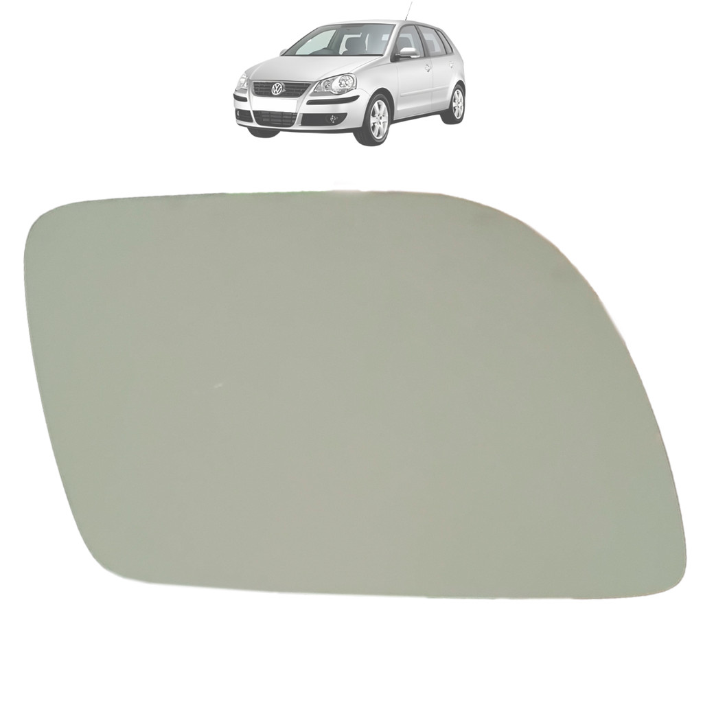 Lente + Base Espelho Retrovisor Polo 2002 2003 2004 2005 2006 2007 2008
