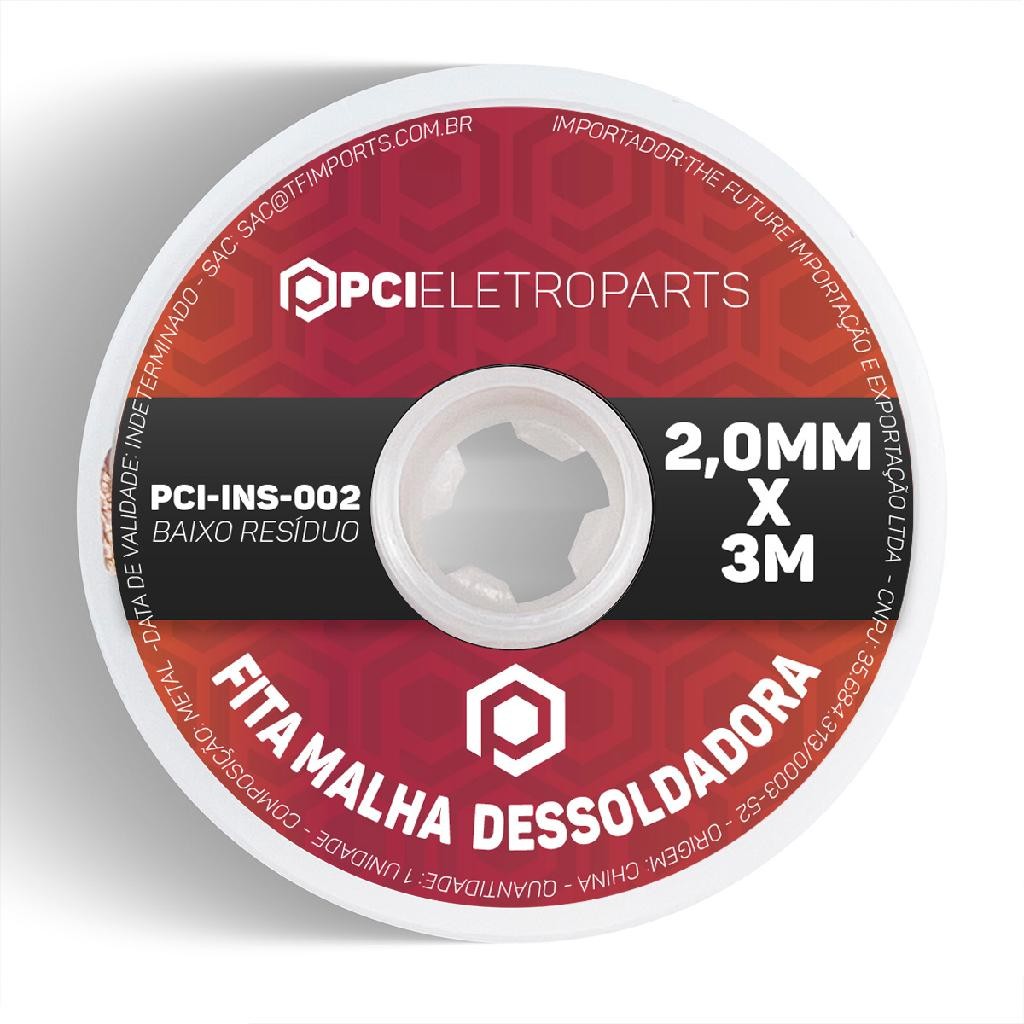 Malha Dessoldadora 3metros X 2mm Ferro Solda