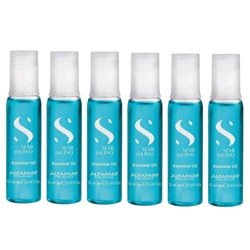 Alfaparf Semi Di Lino Essential Oil Azul Tratamento Condicionador Intensivo de Brilho - 6 ampolas