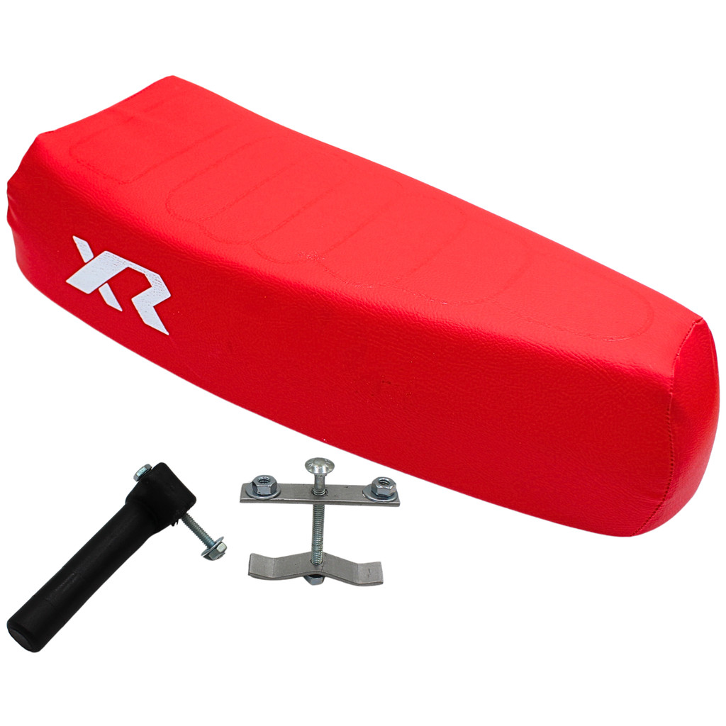 Banco Selim Mobilete Caloi Xr Para Bicicleta Bikelete + Presilha De Fixação + Canote