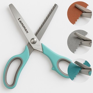 Tesoura De Picotar Escalope Lanmax Corte Arredondado Profissional Escalope Lanmax Papel Eva Tecido em Oferta na Shopee