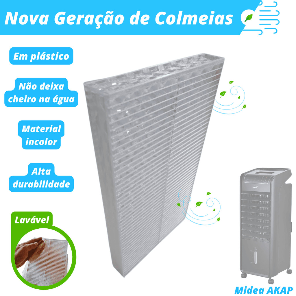 Colmeia Plástica Lavável para Climatizador - Midea AKAP