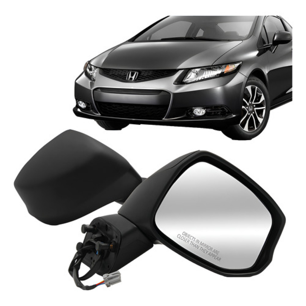 Retrovisor Civic 2012 2013 2014 2015 2016 Elétrico Sem Pisca