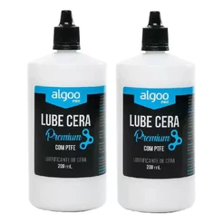 KIT COM 2 Lubrificante Algoo Lube Óleo Cera Corrente 200ml Promoção Bike PAR (cx Com 2 Und)