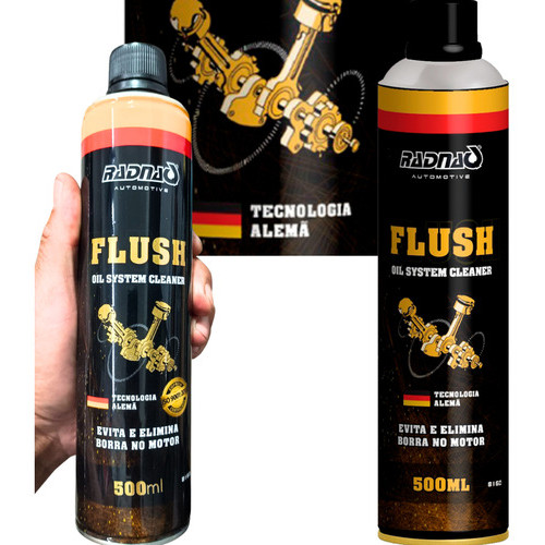 Limpa Oleo Motor Carter Flush Oil system Cleaner Radnaq 500ml