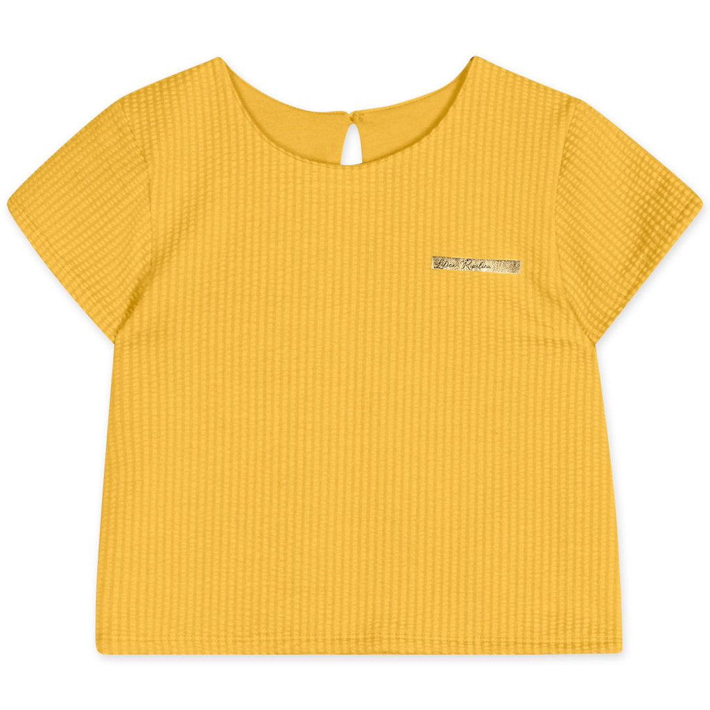 Blusa Manga Curta Infantil Feminina Lilica Ripilica em Oferta na Shopee