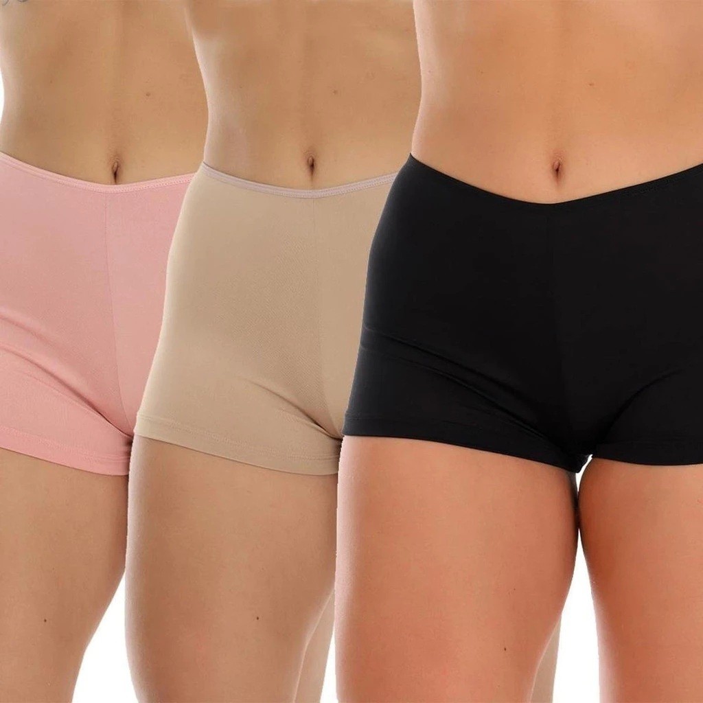 Kit 10 Short Anagua Segunda Pele Confortável Não Marca Feminino Conforto