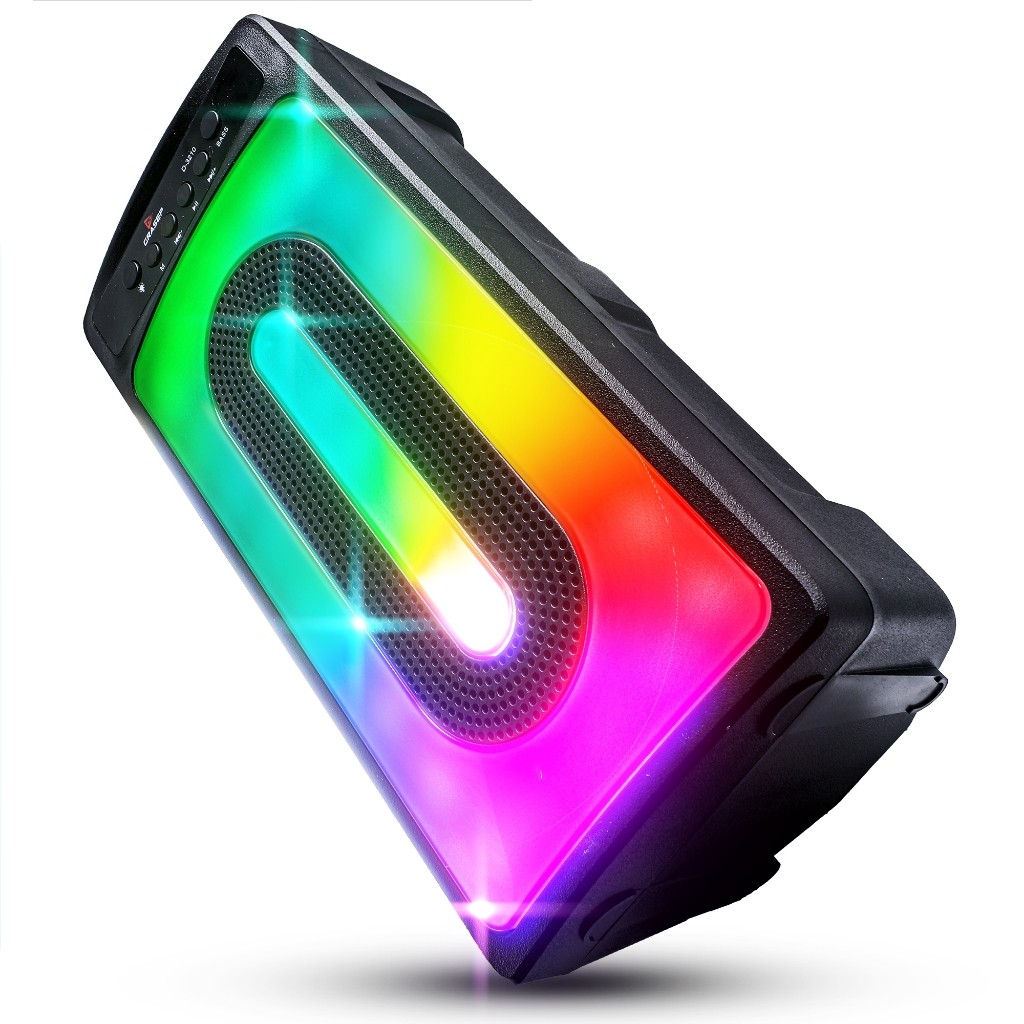 Caixa De Som Bluetooth Painel RGB Portátil Hi-Fi Função TWS FM Auxiliar P2 P10 Cartão SD Usb Mp3