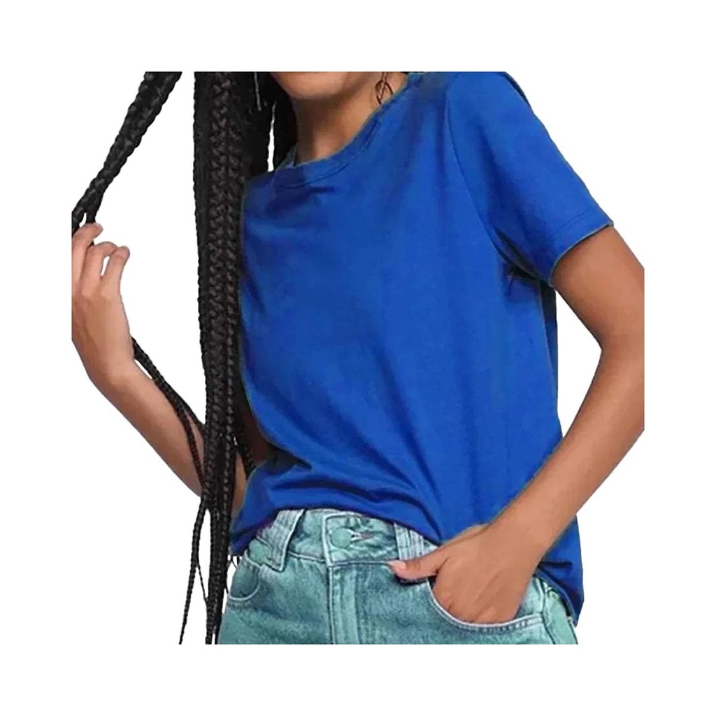 Blusa Hering Meia Manga 0241 Azul Royal