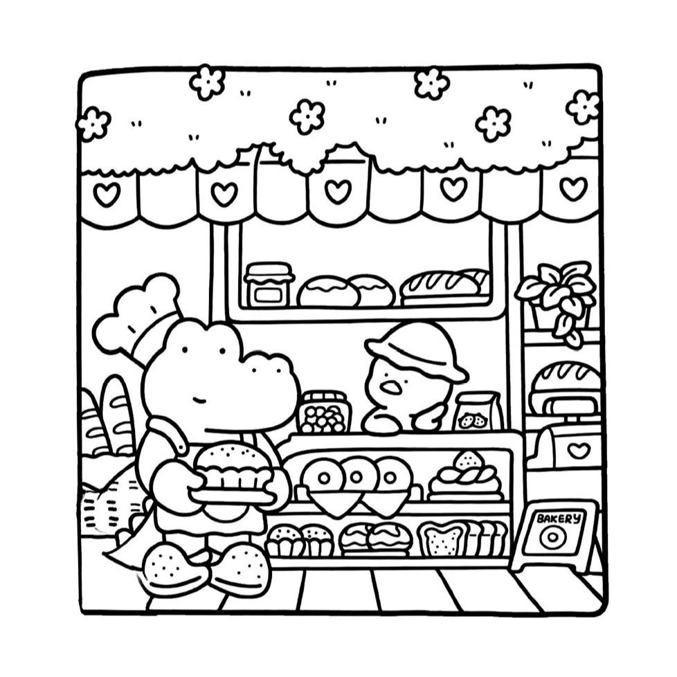 Livro de Colorir Cadernos de desenho para crianças e adultos Comfy Days -21*21