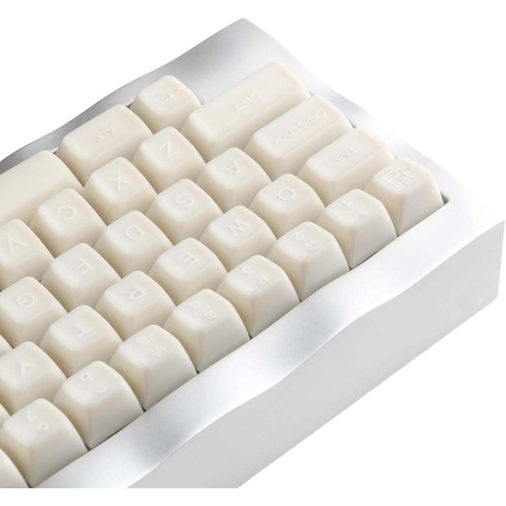 Teclas De Jade Brancas , 160 Double Shot PBT Keycaps Perfil RSA , Brilho Translúcido , Conjunto Personalizado Com Barra