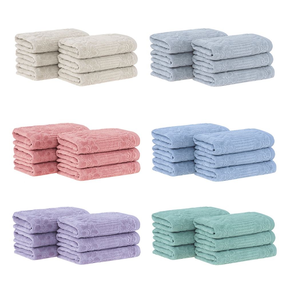 Kit 6 peças Toalha Lavabo Buddemeyer Lollipop - Home & Living