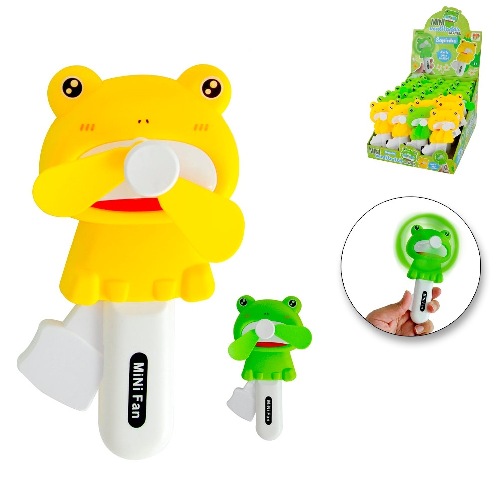 Mini Ventilador deMao em Formato de Sapinho para-Crianças
