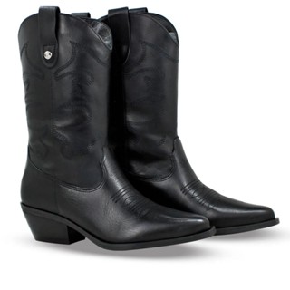 Bota Couro Bottero Western XXIII Feminina - Preto em Oferta na Shopee