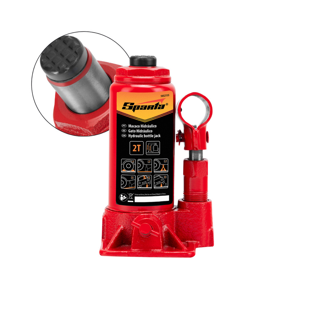 Macaco Hidráulico 2 Toneladas Tipo Garrafa Sparta Compacto e Durável em Oferta na Shopee