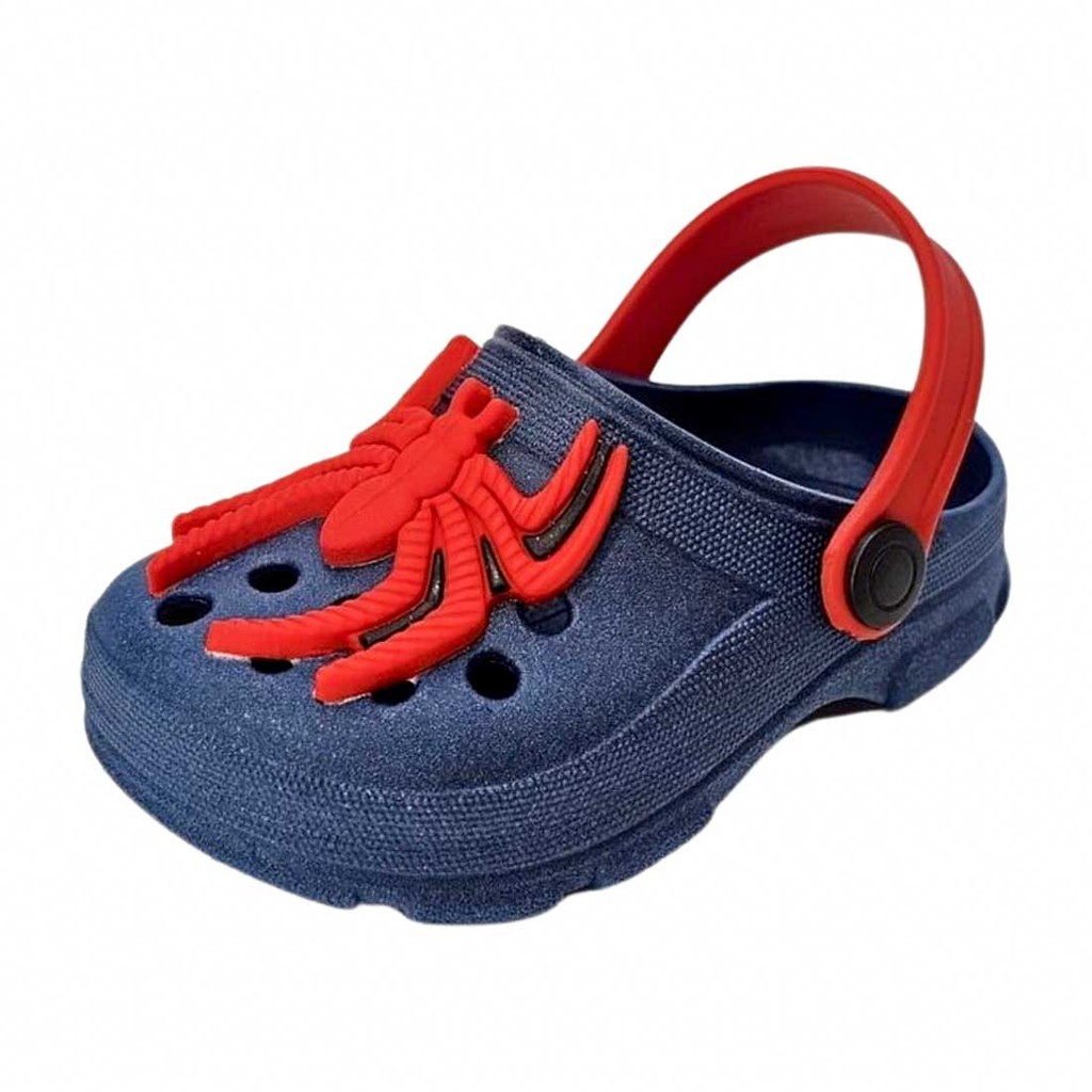 Sandália Infantil Clog Cross Aranha - Marinho e Vermelho