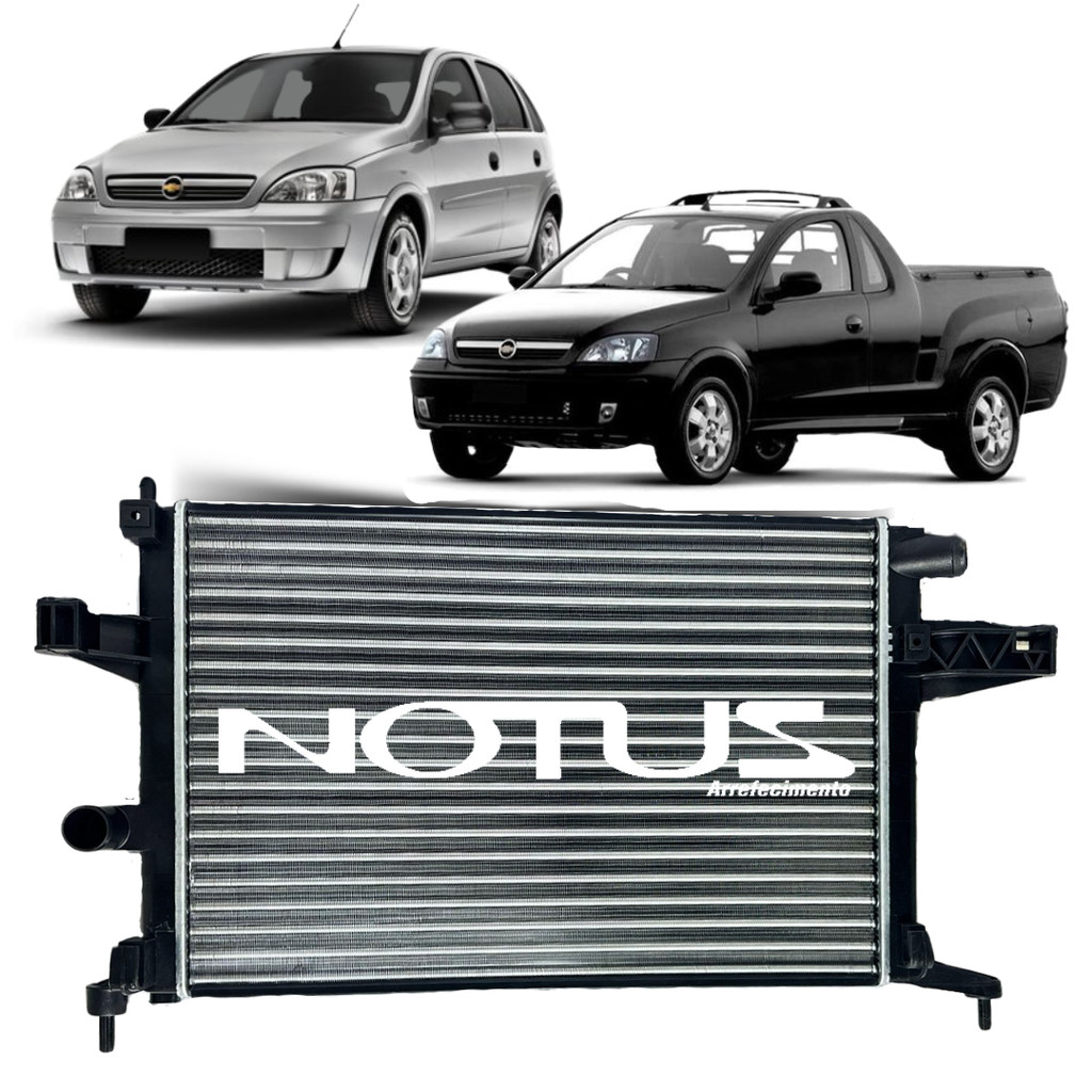 RADIADOR NOTUS GM CORSA 1.0 1.4 1.8 MONTANA 2003 A 2010 (7114523) em Oferta na Shopee