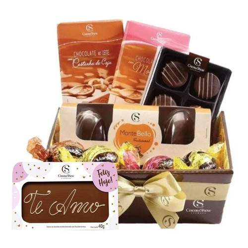 Cesta Com 12 Chocolates Cacau Show Para Presente