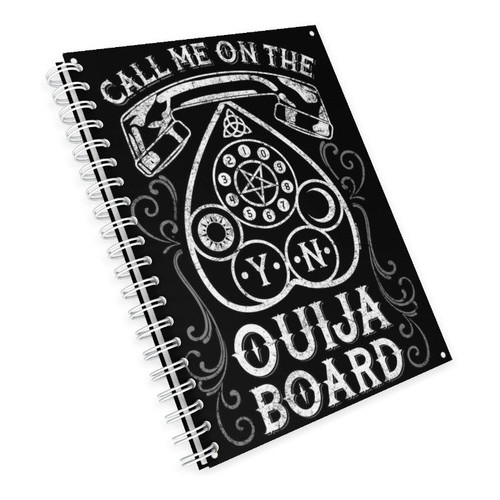 Caderno Universitário Ouija Marcador Hallowen 1, 10 e 15 Matérias Escolar Capa Dura Animes  Desenhos