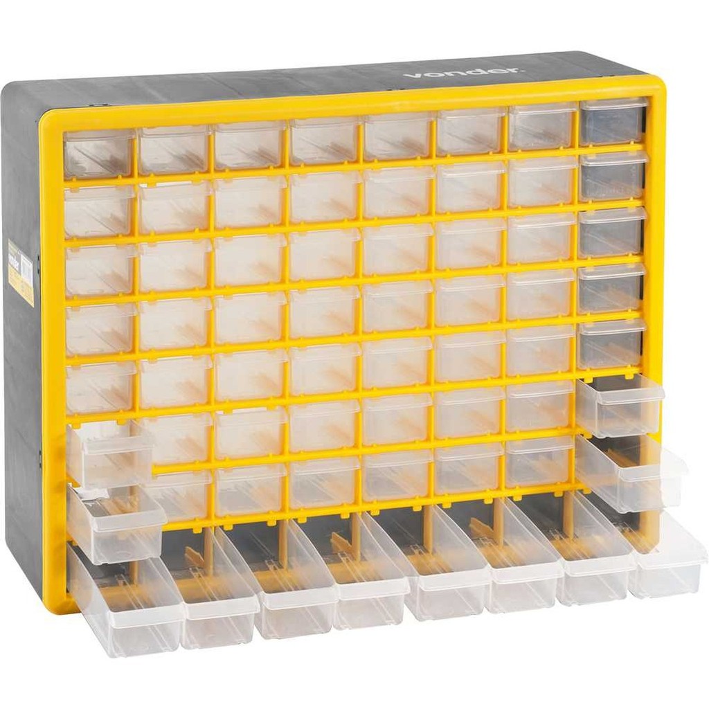 Caixa Organizadora Plástica 64 Gavetas  OPV 310 Vonder em Oferta na Shopee