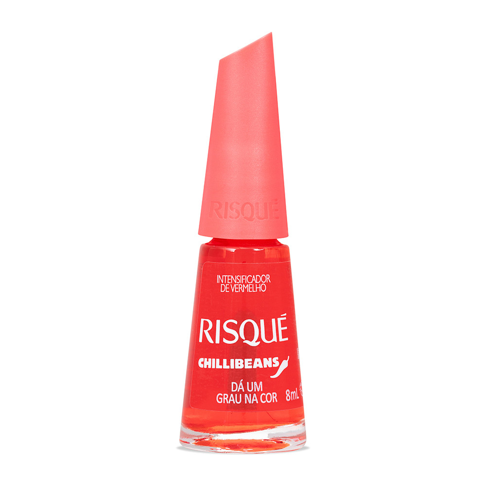 Esmalte Intensificador de Vermelho Risqué & Chilli Beans 8ml - Beauty