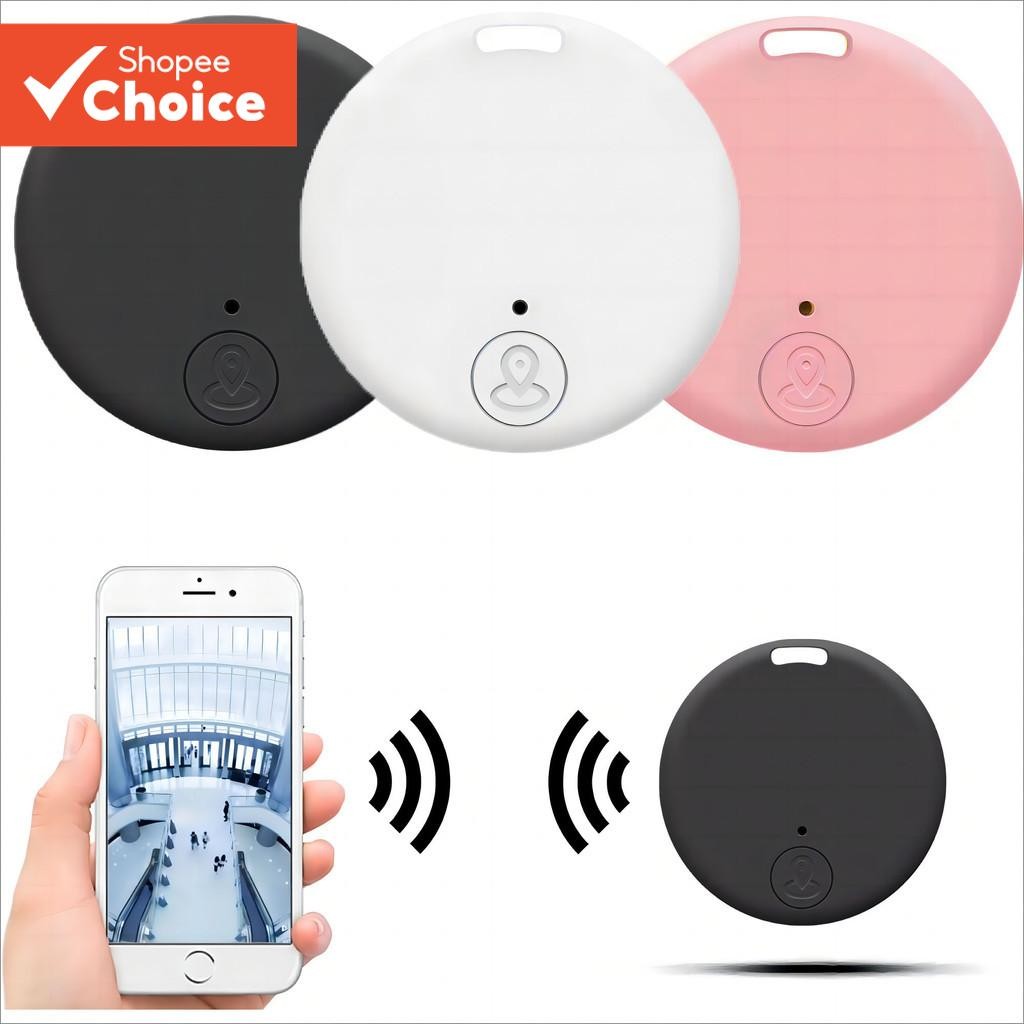 Dispositivo Anti-Perda Bluetooth Redondo Com Chaveiro Localizador De Rastreador Inteligente Para Chaves Carteiras Mini E