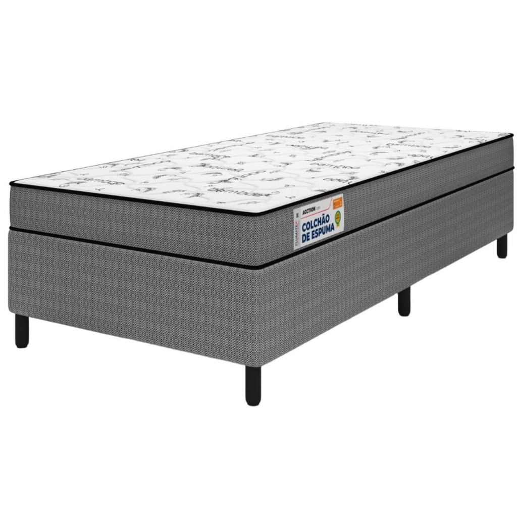 Cama Box Solteiro Acction D33 Plumatex em Oferta na Shopee