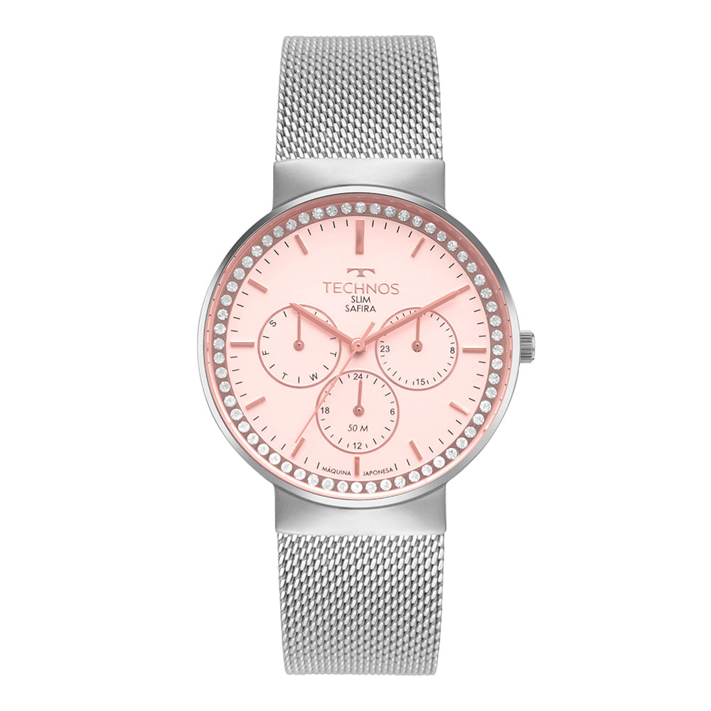 Relógio Technos Feminino Slim Prata - 6P29ALV/1J - Watches