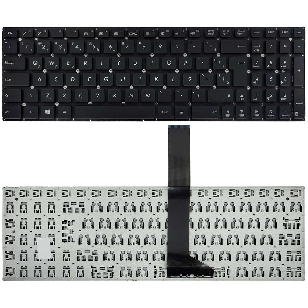 Teclado Para Asus K550 K550c K550ca K550cc K550d A550c A55a A55n A55v A55vm A55vd A55vj A55vs Layout Abnt2 Com Ç