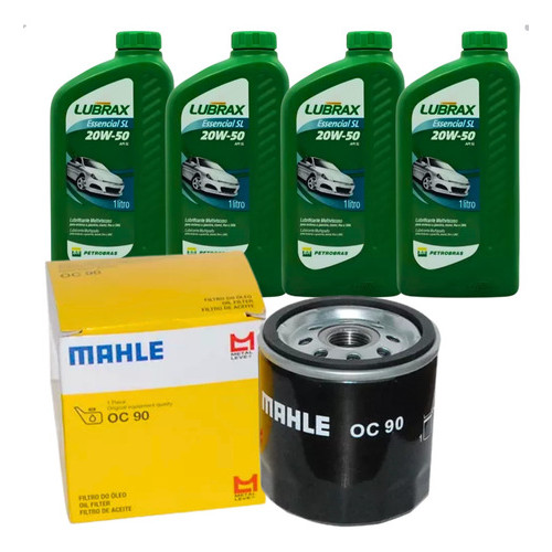 Kit Troca de Óleo + Filtro 20w50 Corsa Celta Vectra Astra Monza Kadett S10 Zafira Lubrax em Oferta na Shopee
