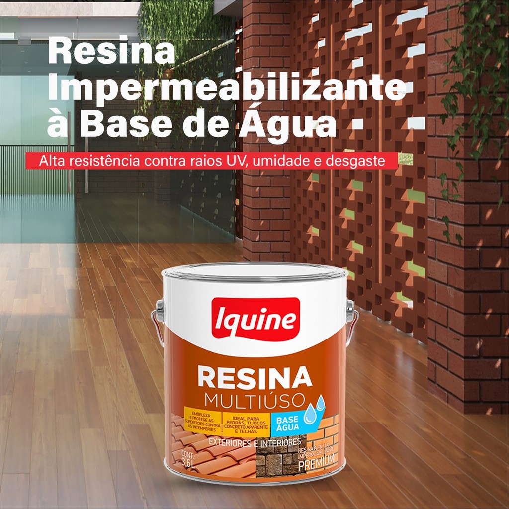 Resina Acrílica Brilhante Multiuso 3,6lt Impermeabilizante Protege Premium Telhado Parede Tijolo · foto 2