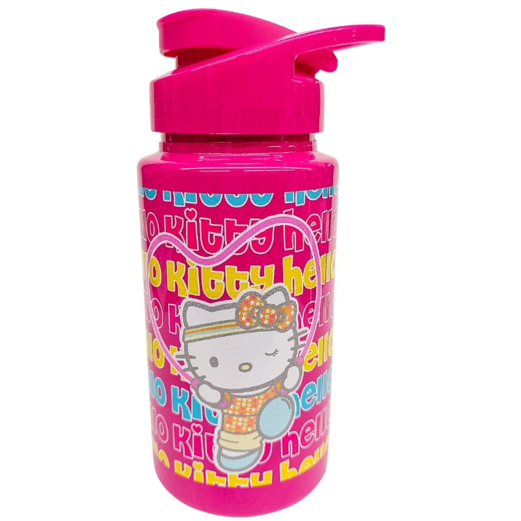 Garrafa Garrafinha de Água Infantil Squeeze Hello Kitty Treino 500ml Plástica Rosa Bandeirante em Oferta na Shopee