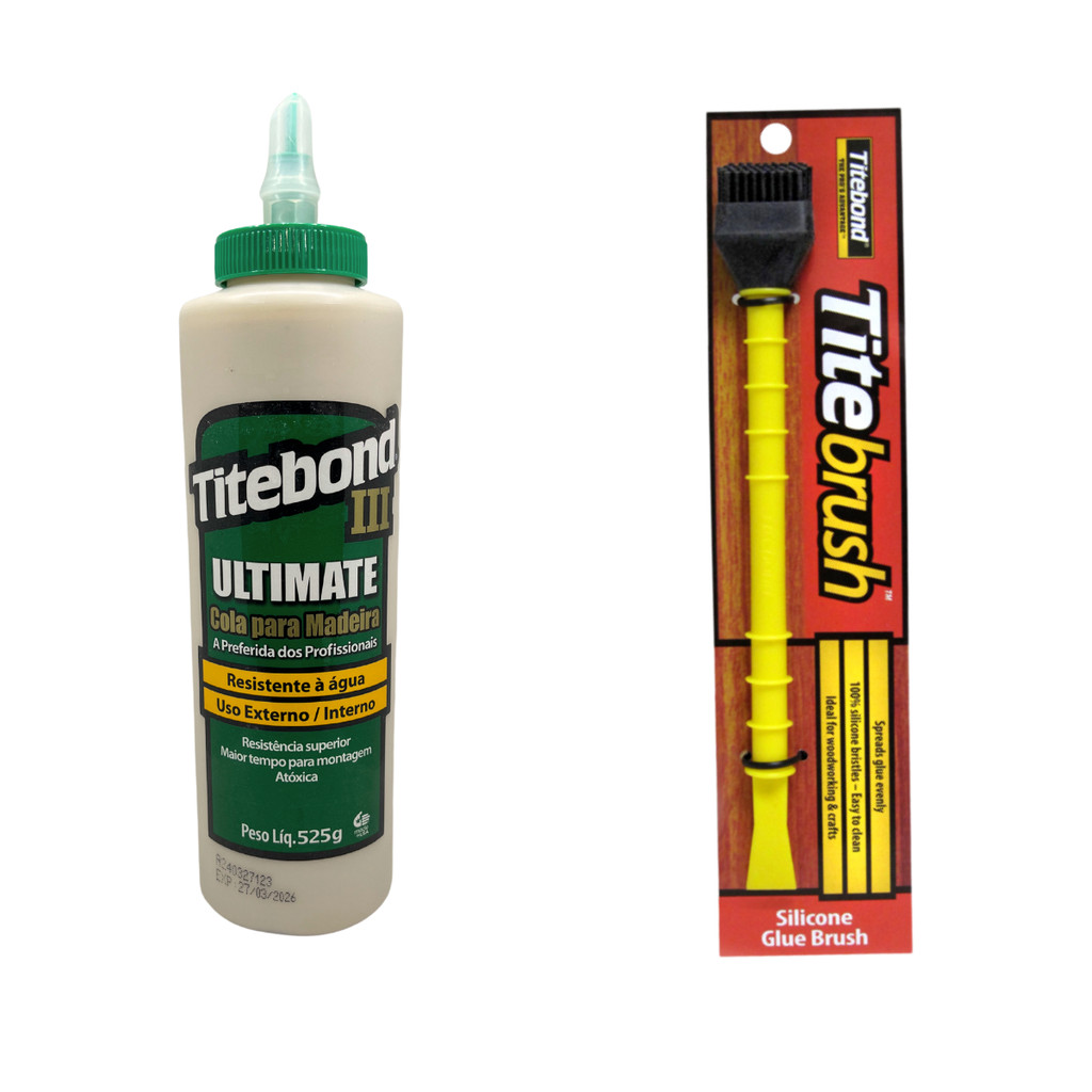 Cola Titebond III Ultimate Wood Glue 525G + Pincel Titebrush