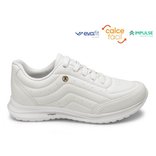 Tênis Kolosh Casual Branco K8428B Feminino em Oferta na Shopee