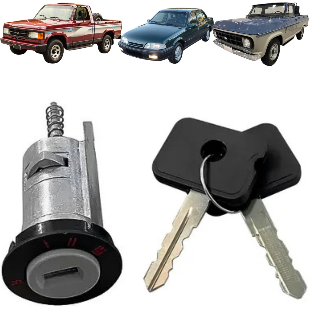 Cilindro Miolo Chave Contato Ignição Monza D10 D20 Veraneio 1982 1988 1989 1992 1994 Até 1996