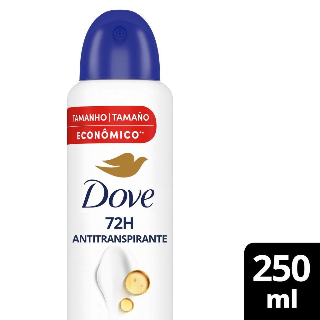 Desodorante Antitranspirante Aerosol Dove Original 250ml em Oferta na Shopee