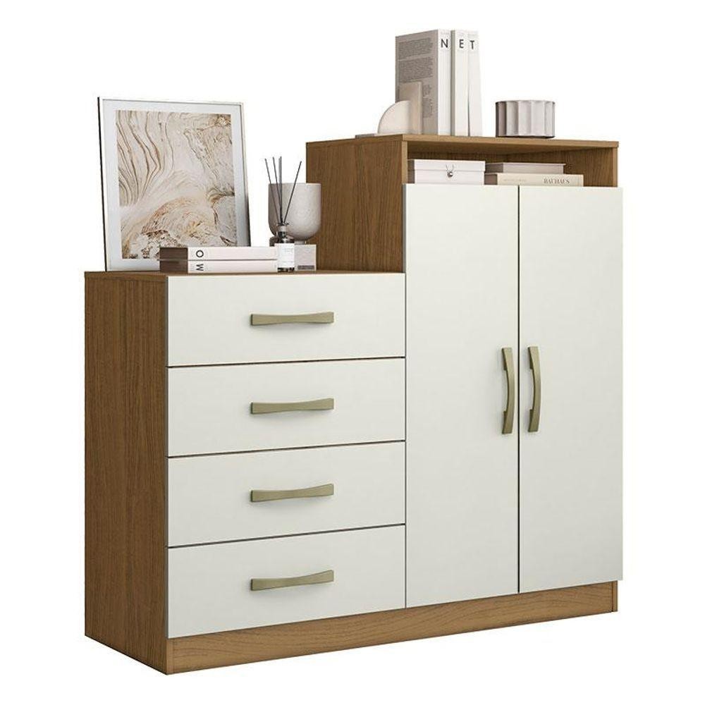 Cômoda Sapateira Londres 2004142 Atacama Off White - Aramóveis em Oferta na Shopee