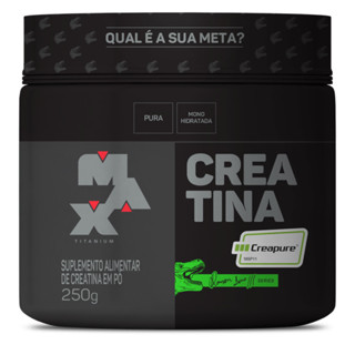 Creatina Creapure - Linha Dino Pote 250g Max Titanium em Oferta na Shopee