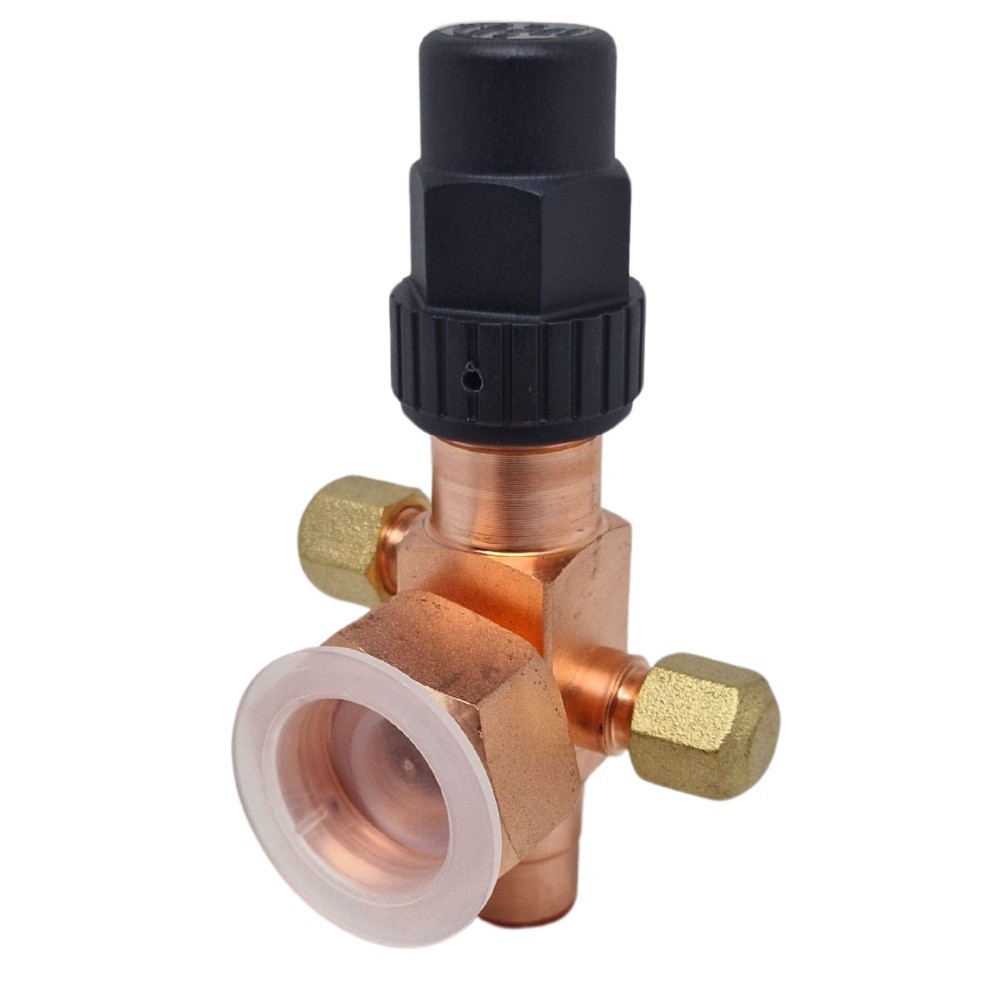 Valvula Servico Danfoss Rotalock V06 1.1/4 Rosca X 1/2 Solda