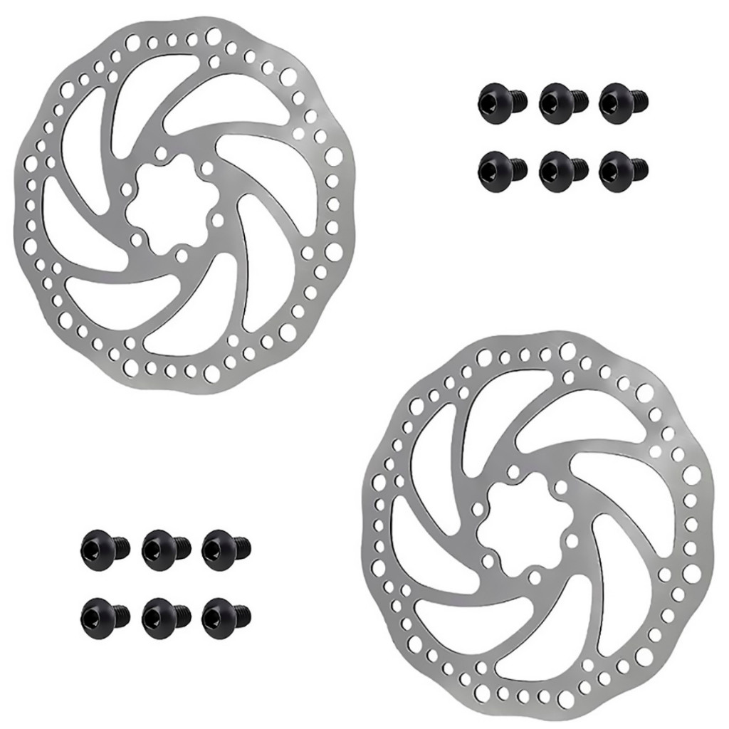 Par Disco Rotor De 160mm Para Freio A Disco GTS Com 6 Parafusos Para Bicicleta Aro 26 - 29 em Oferta na Shopee