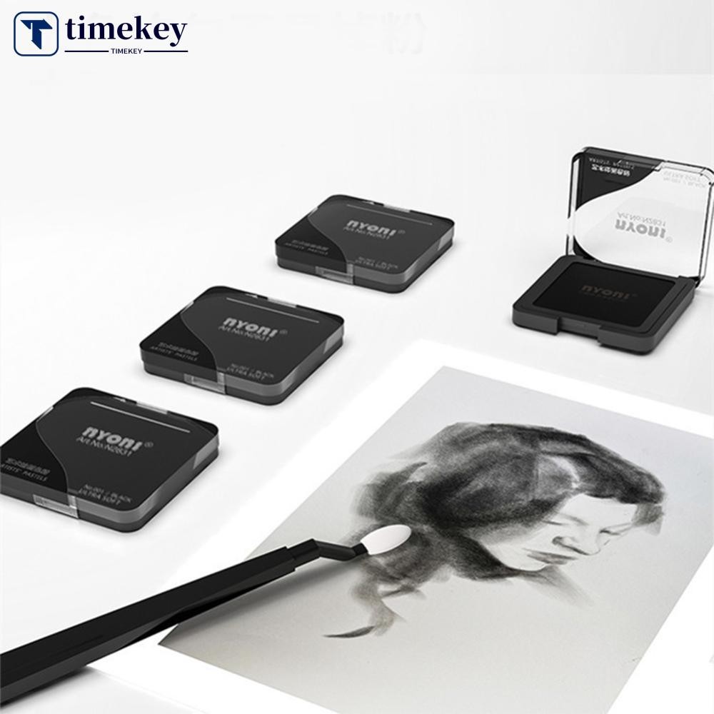 TIMEKEY Profissional Ultra Macio Artista Pastel Grafite E Carvão Desenho Cor Esboçar Pós Misturável Melhor Pigmento M8N4 em Oferta na Shopee
